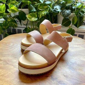 NEW IN BOX Nisolo Go-To Flatform sandals in desert rose
